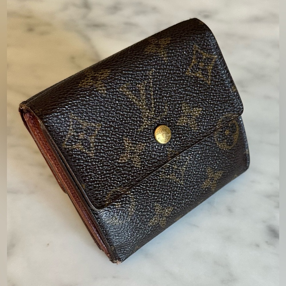 AUTHENTIC Louis Vuitton Logo Monogram Bi-fold Wallet - VINTAGE